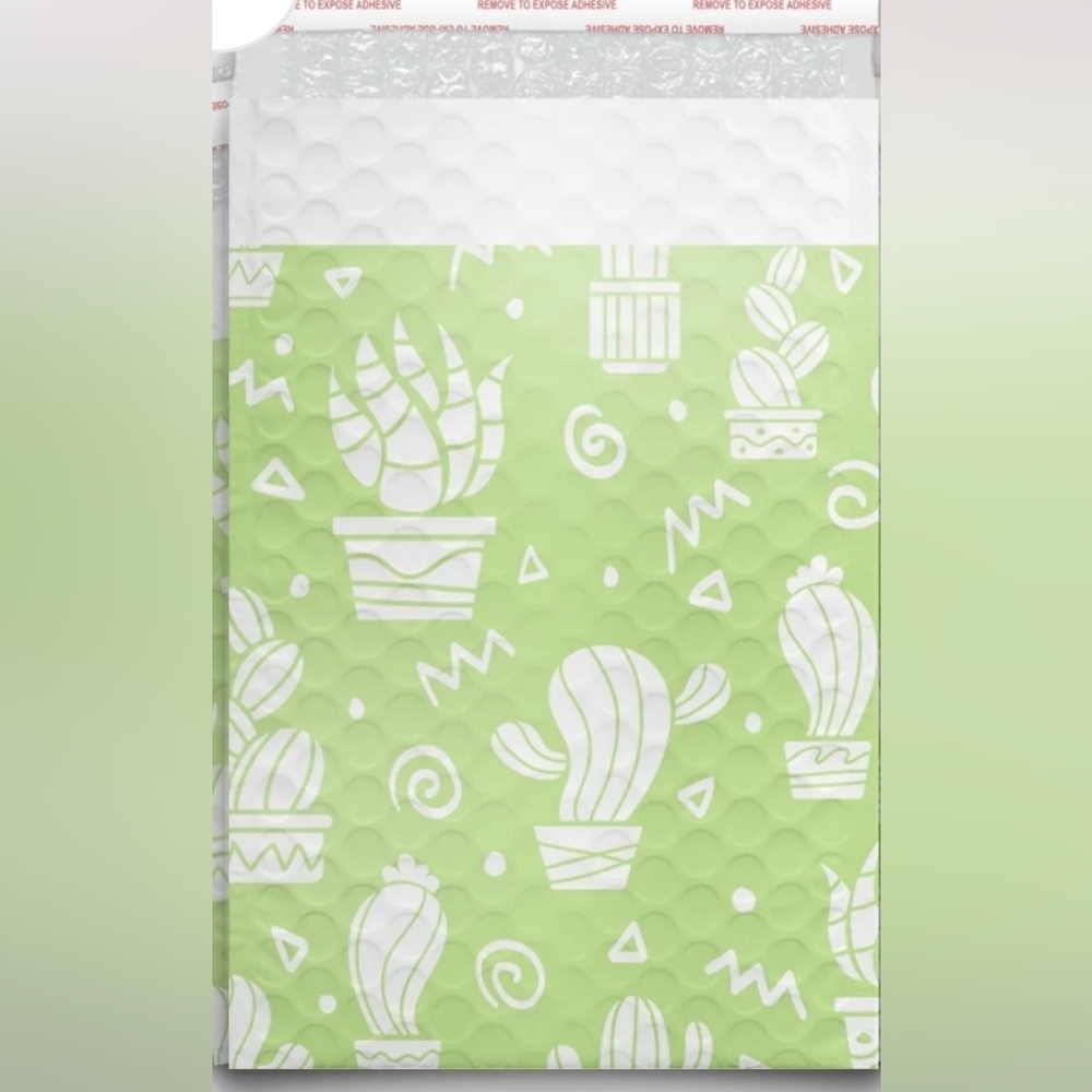 Set of 15 6x9 Cactus Bubble Mailers